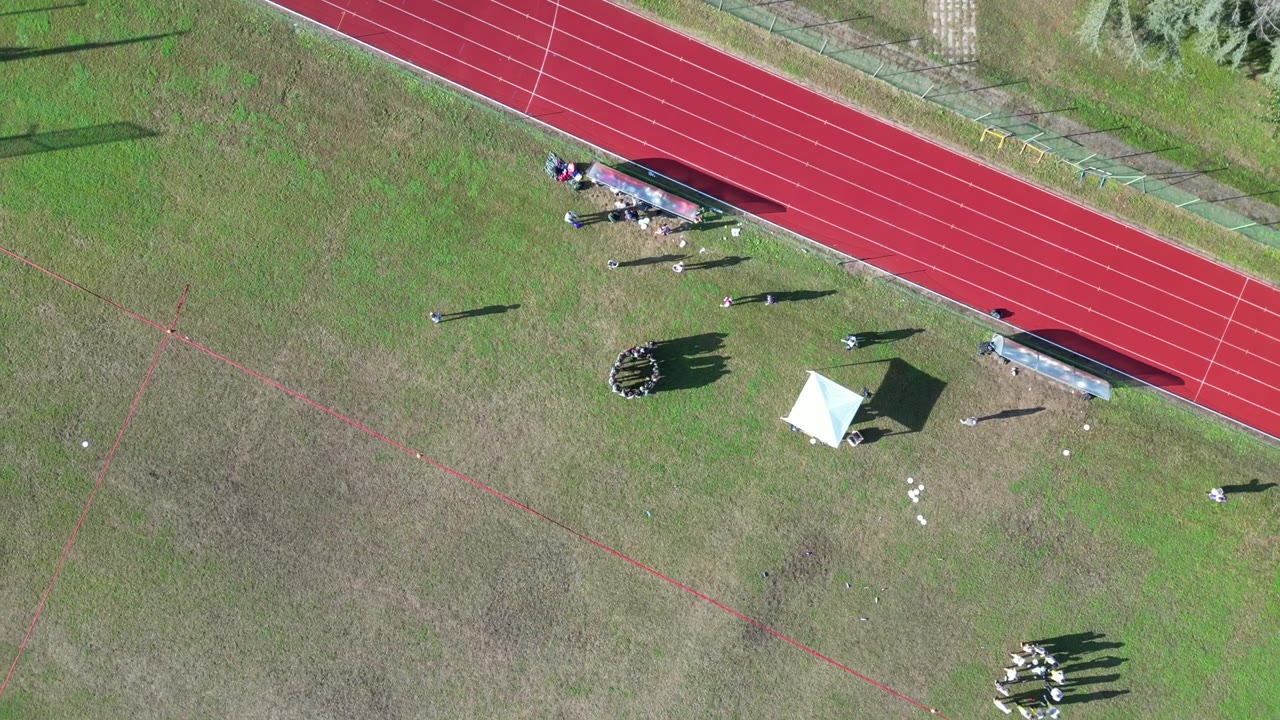 Le squadre e le panchine viste dall’alto